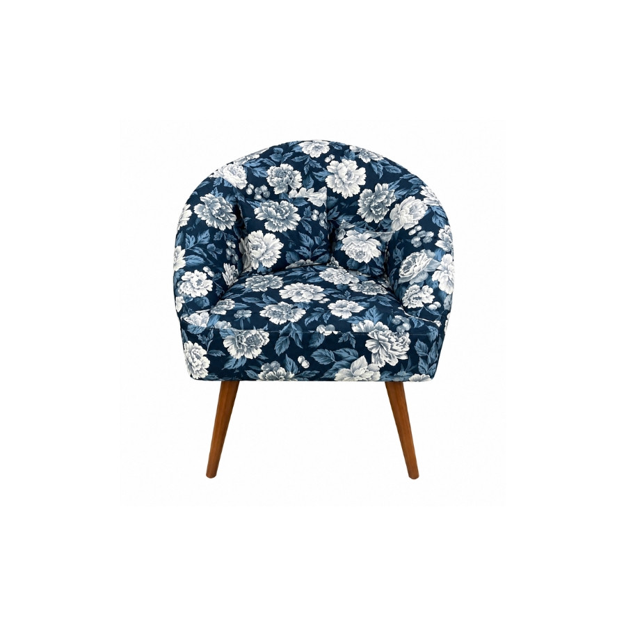 Poltrona MAXIKING Patagonia Floral Blue 80X87X60 Cm