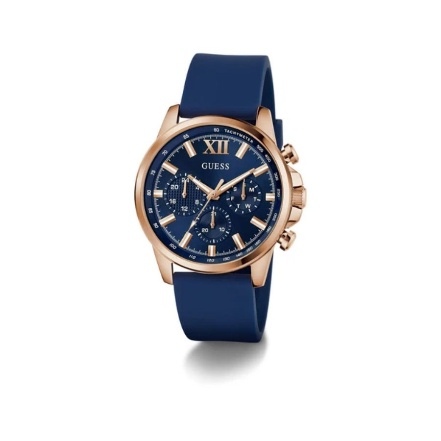 Reloj GUESS Multifunción Tono Oro Rosa Azul Hombre