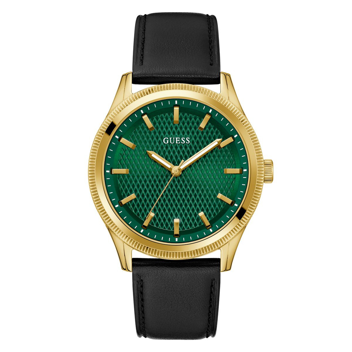 RELOJ GUESS ANALOGICO TONO DORADO Y NEGRO MAN GW0846G1