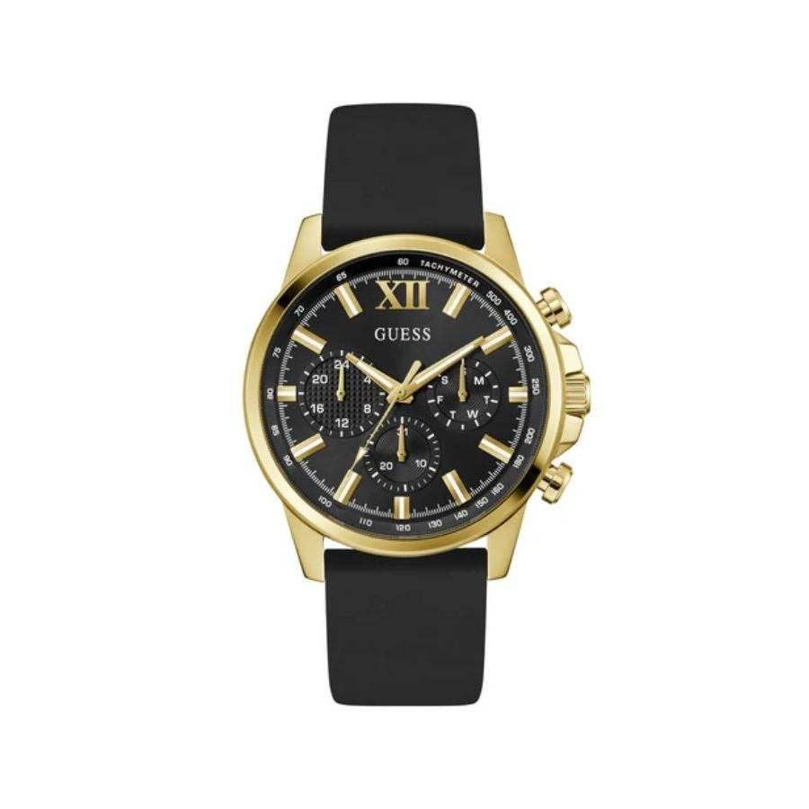 Reloj GUESS Multifunción Tono Dorado Y Negro Hombre