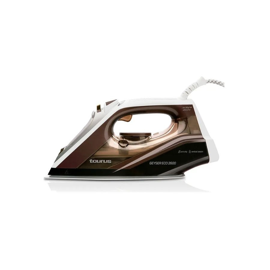 Plancha TAURUS 2600 Vapor Rociador Funcion Anti Calec-Goteo-Auto Tamque 320Ml