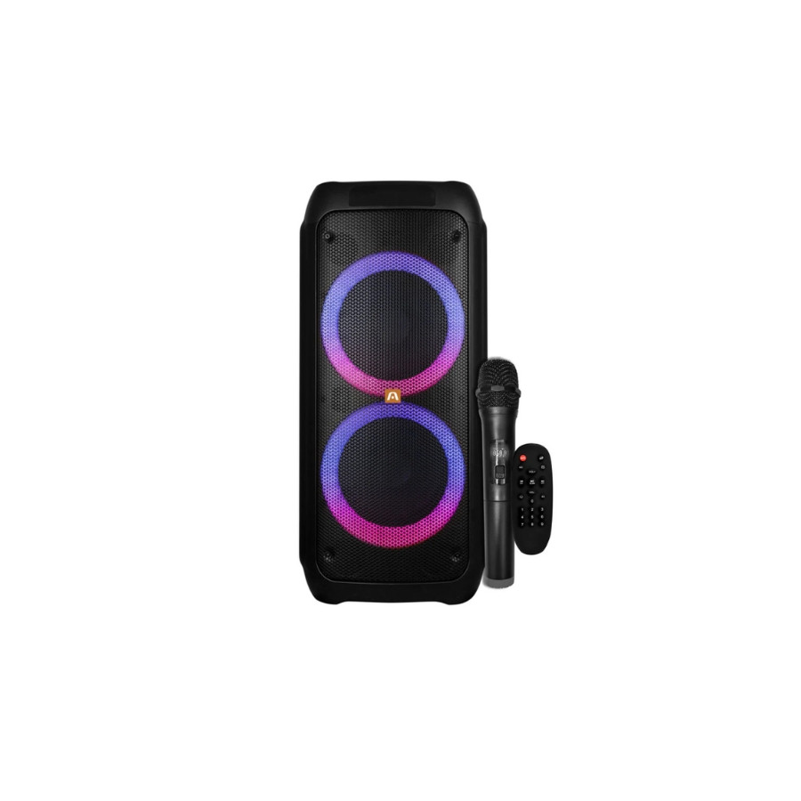 Parlante ARGOMTECH Rave 80 Bluetooth TWS con luces LED  ARG-SP-4080BK