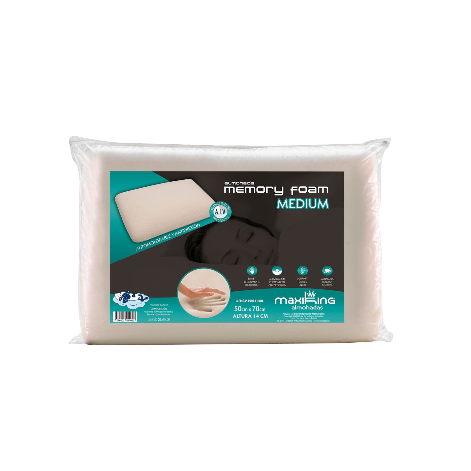 ALMOHADA MK MEMORY FOAM MEDIUM 014