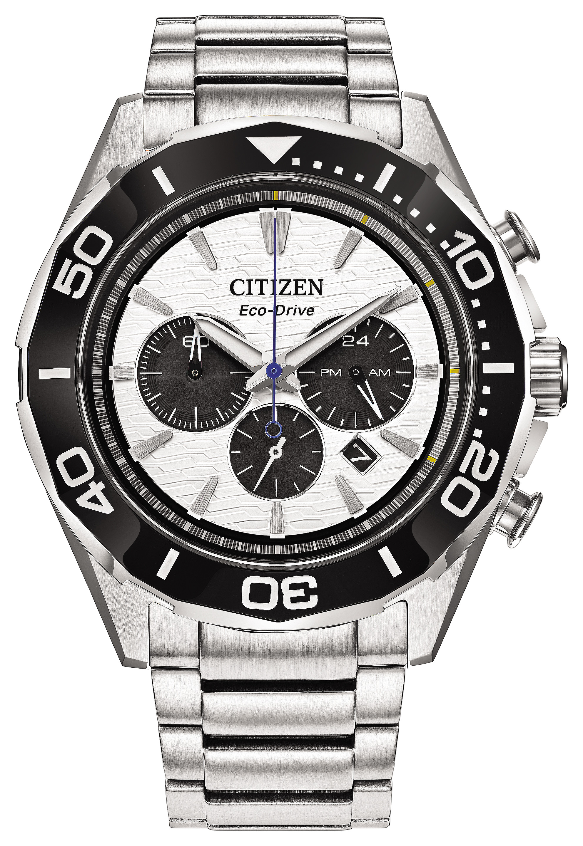 RELOJ CITIZEN ENDEAVOR CHRONOGRAPH QUARTZ WHITE DIAL MEN'S 44MM
