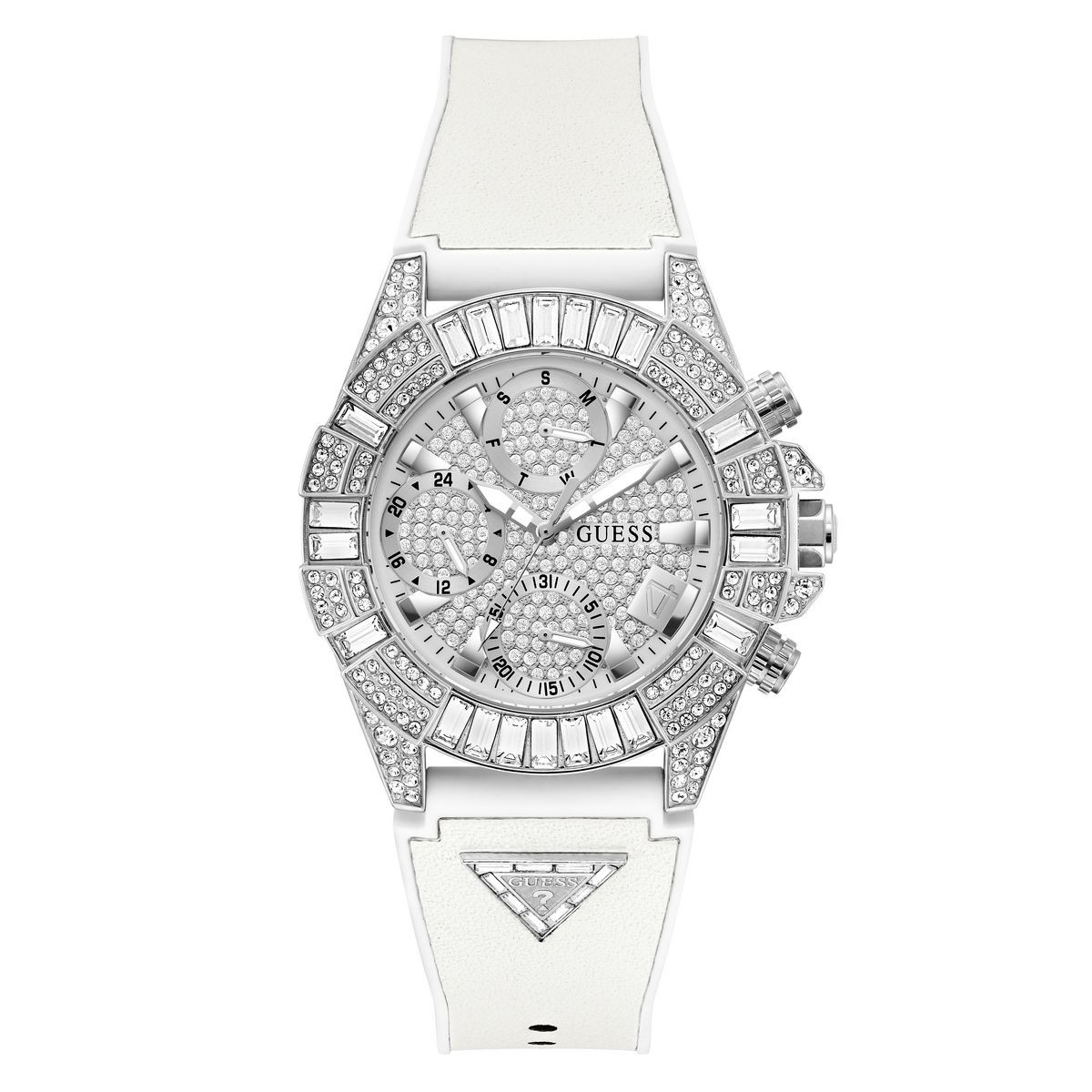Reloj GUESS Ladies White Silver Tone ICONIC 40TH GW0814L2