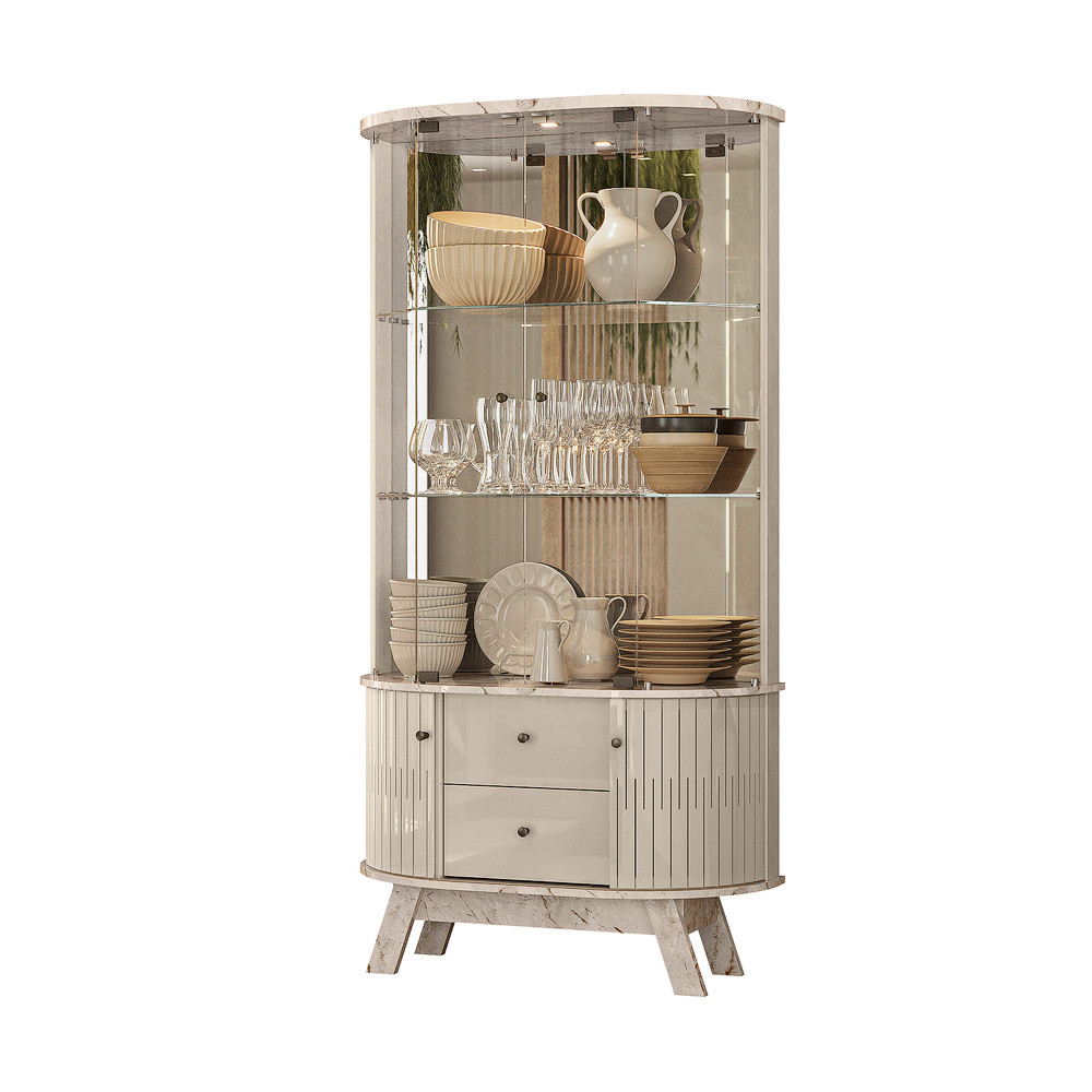Cristalera MADETEC Moss Calacata/Off White
