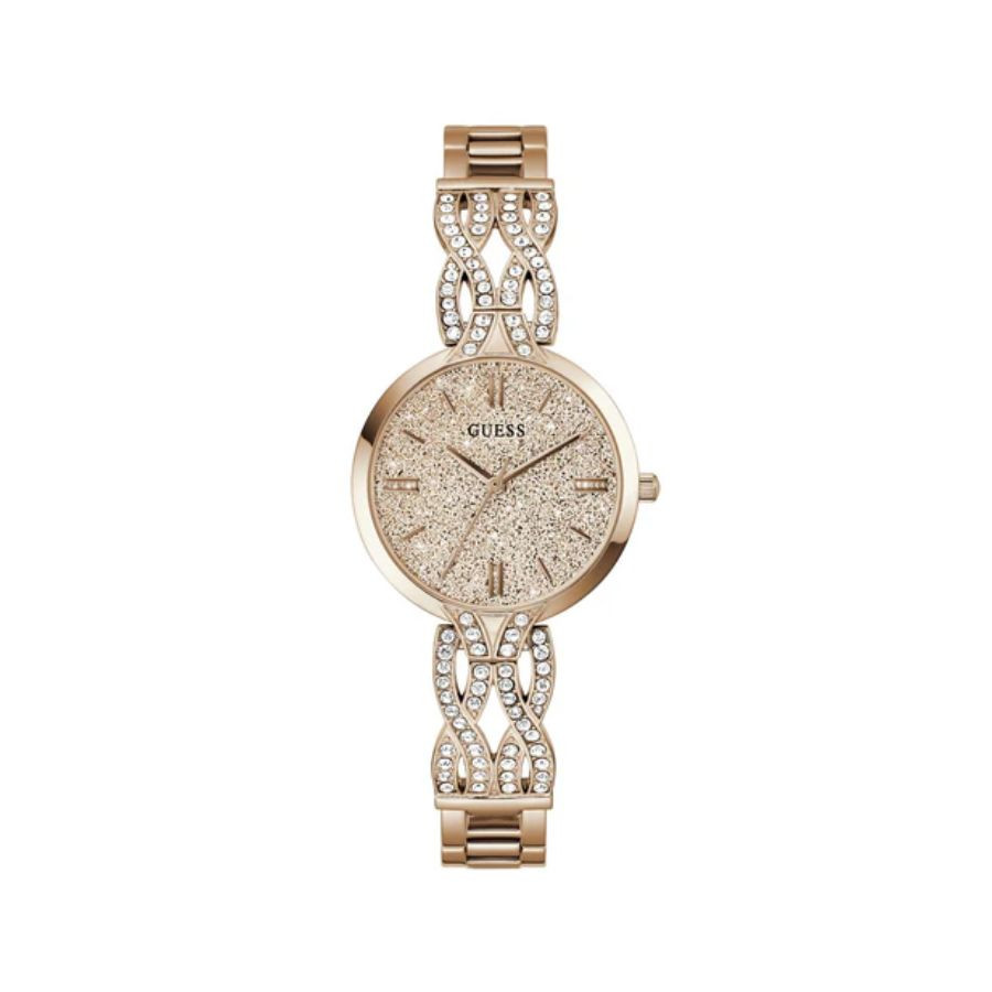 Reloj GUESS Analógico Tono Oro Rosa Mujer