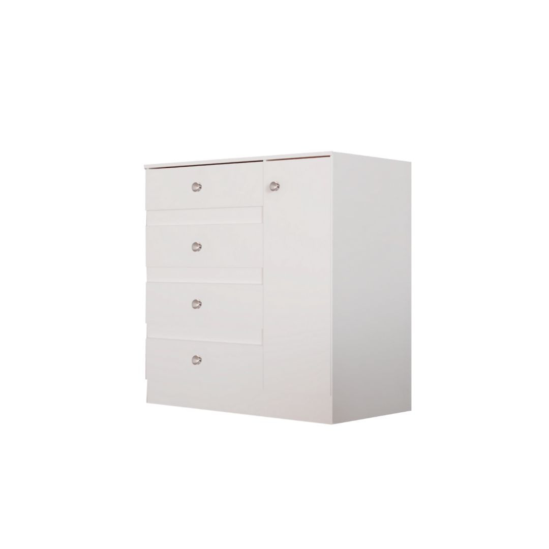 COMODA IZZI CERES M1 1P4C 91X91X46CM BRILLO BLANCO
