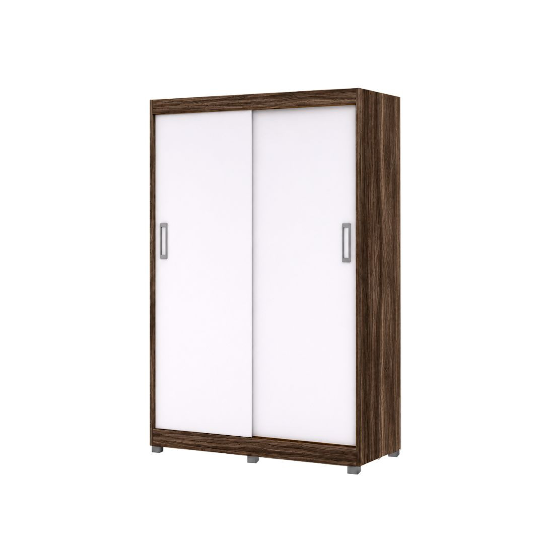 ROPERO IZZI PEGASI M3 2PC 2CI 1CF 217X130X53CM MATE CASTANO-MARFIL