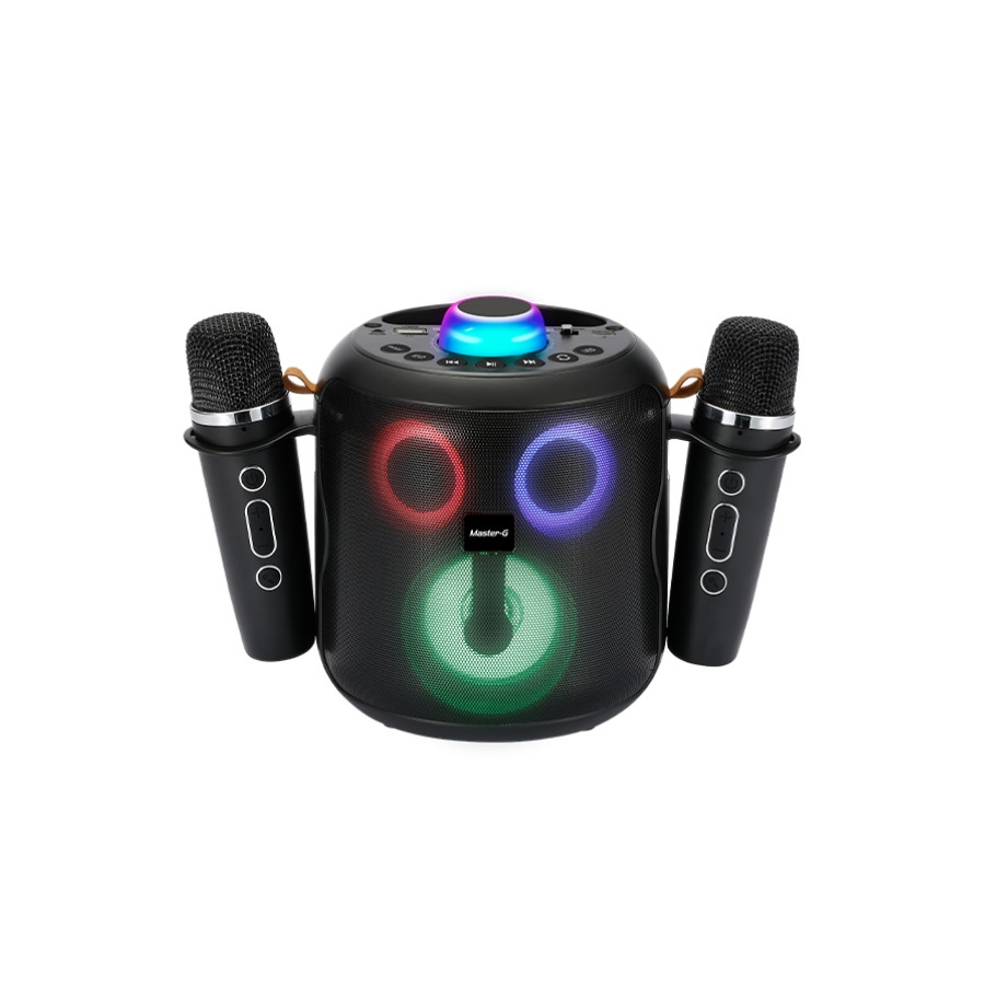 Parlanta Karaokel MASTER G Duo Mix Con Mezclador y Luces Led
