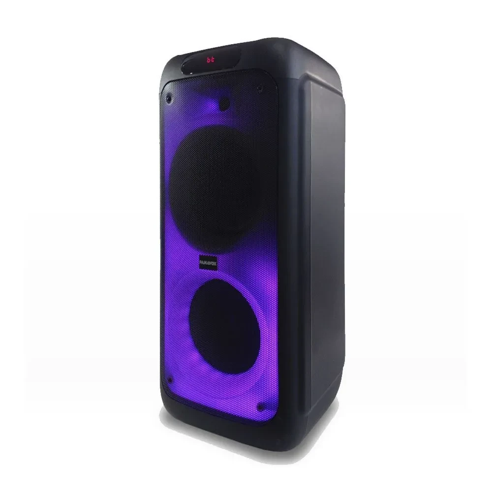 Parlante Panavox D08K 100W Bluetooth/USB/AUX/FM/Guitarra/ bateria Recargable, Doble Woofer con Wifi Microfono