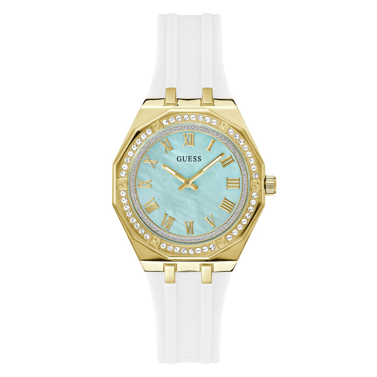 RELOJ GUESS ANALOGICO TONO ORO BLANCO LADIE GW0872L1