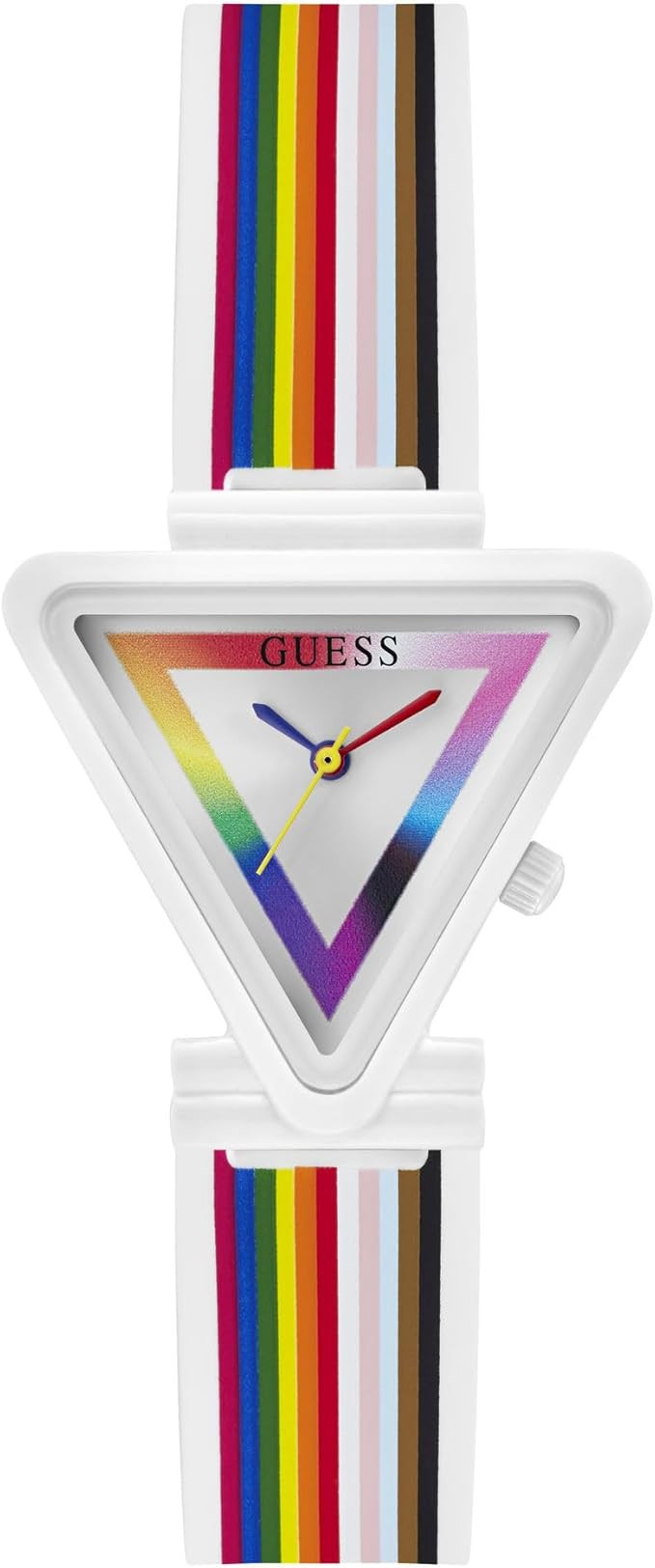 RELOJ GUESS WHT + RAINBOW DL / WHT SILICON GW0679L1