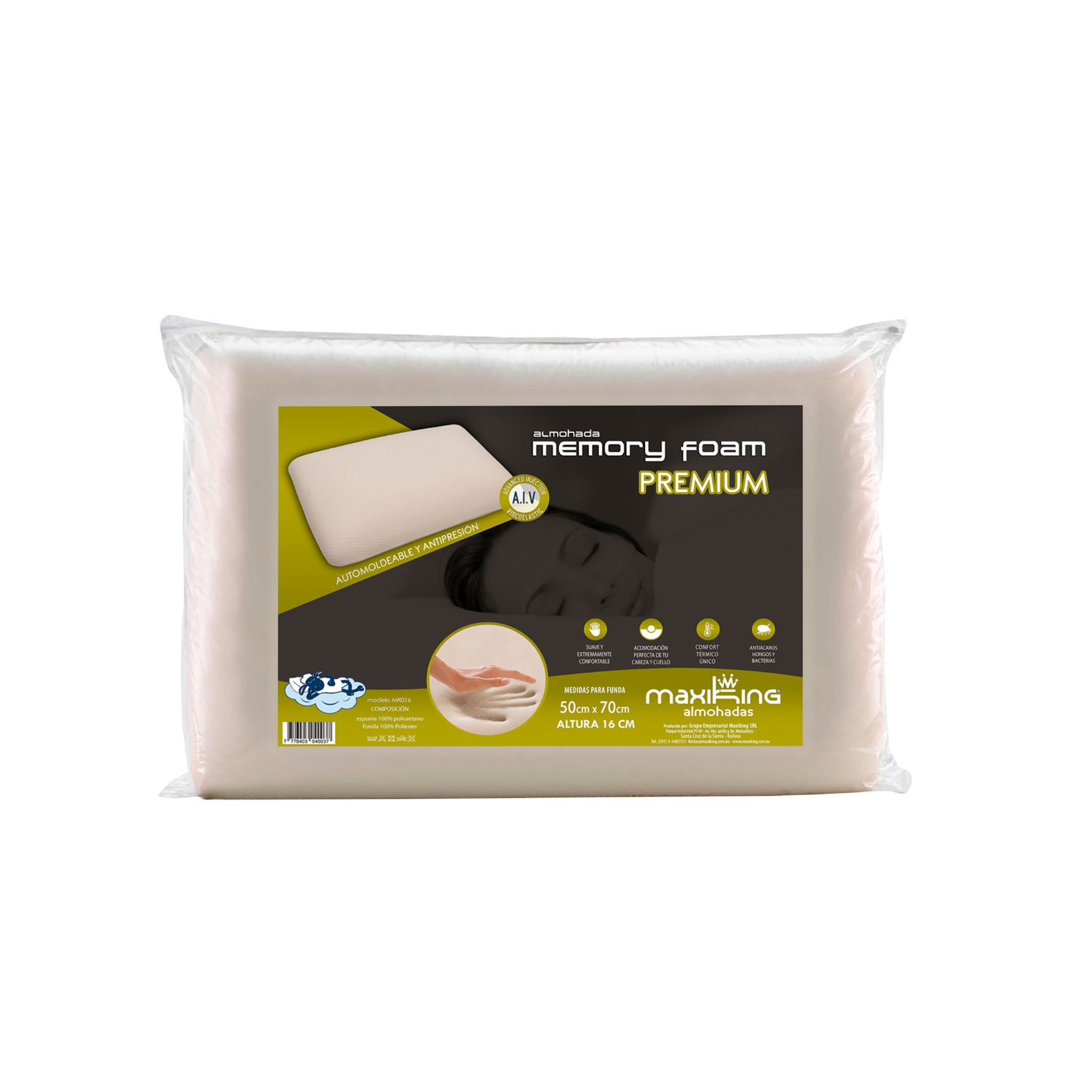 ALMOHADA MK MEMORY FOAM PREMIUM 016