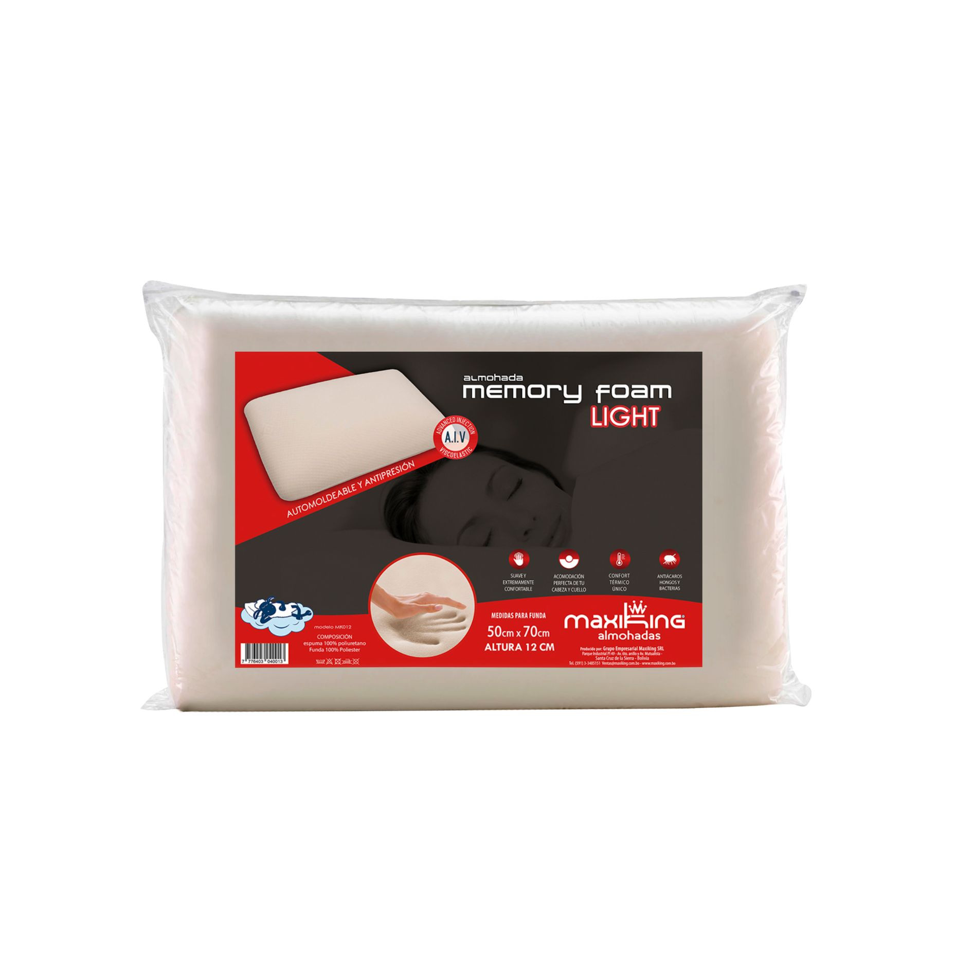 ALMOHADA MK MEMORY FOAM LIGHT 012