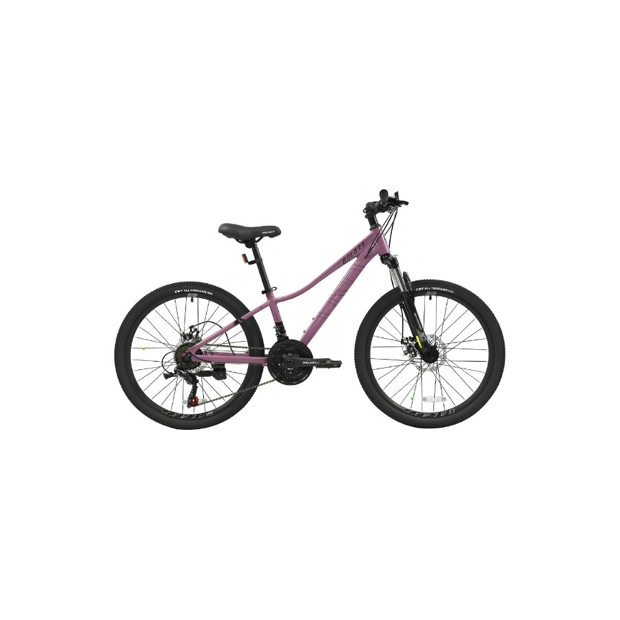 Bicicleta GALAXY Aluminio Curvo 26" Morada 21V Freno Disco