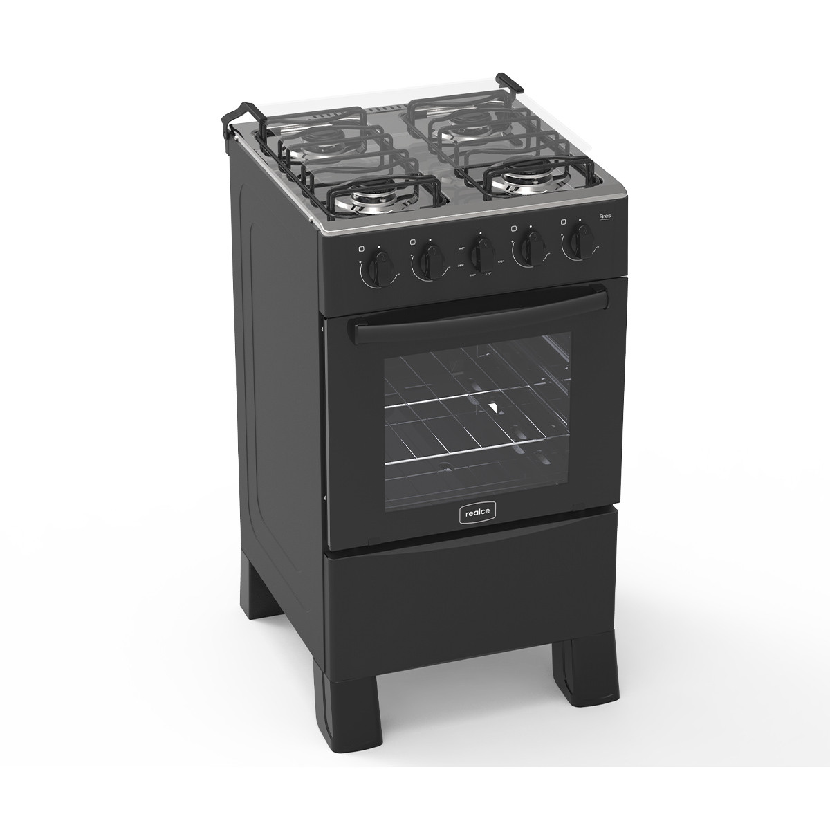 Cocina Ares 4H Negra