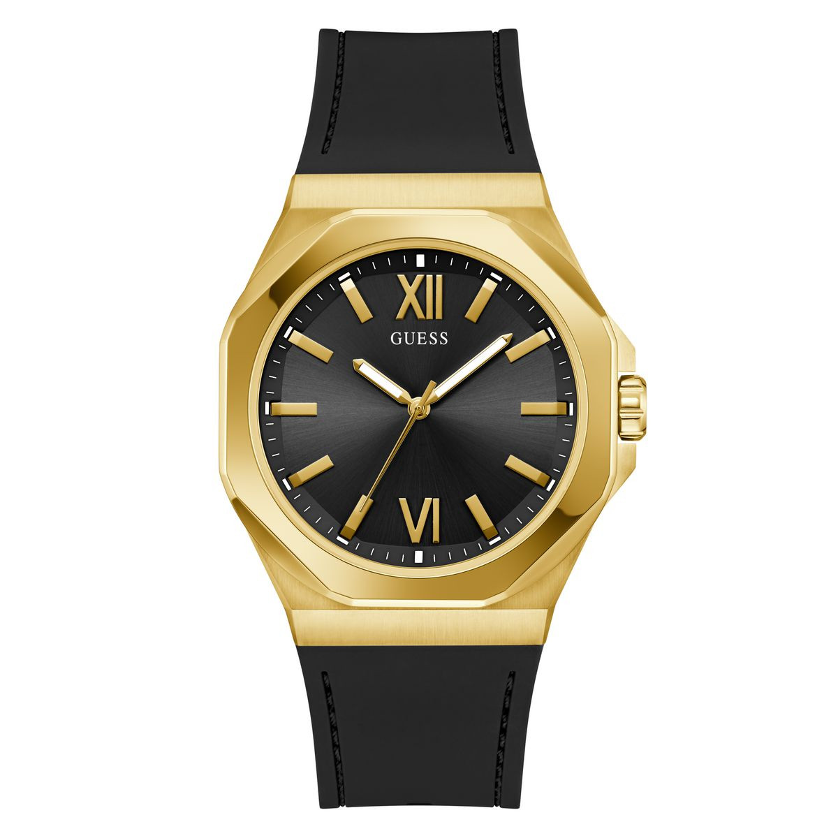 Reloj GUESS Man Analógico Tono Dorado Y Negro GW0850G2