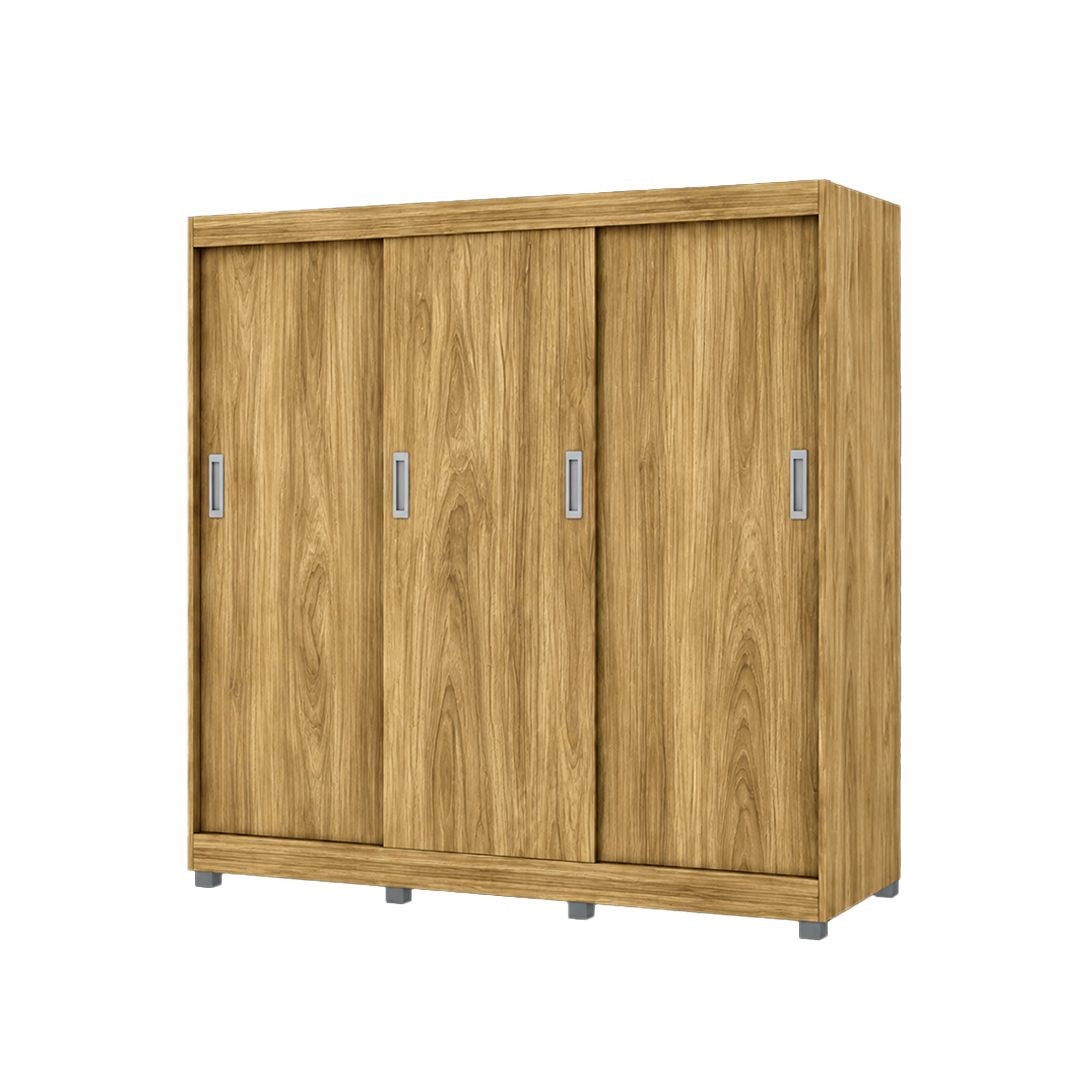 ROPERO IZZI PEGASI M4 3PC 4CI 1CF 217X189X53CM MATE ROBLE