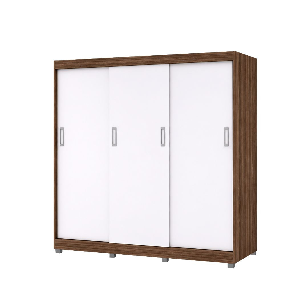 ROPERO IZZI PEGASI M4 3PC 4CI 1CF 217X189X53CM MATE CASTANO-MARFIL