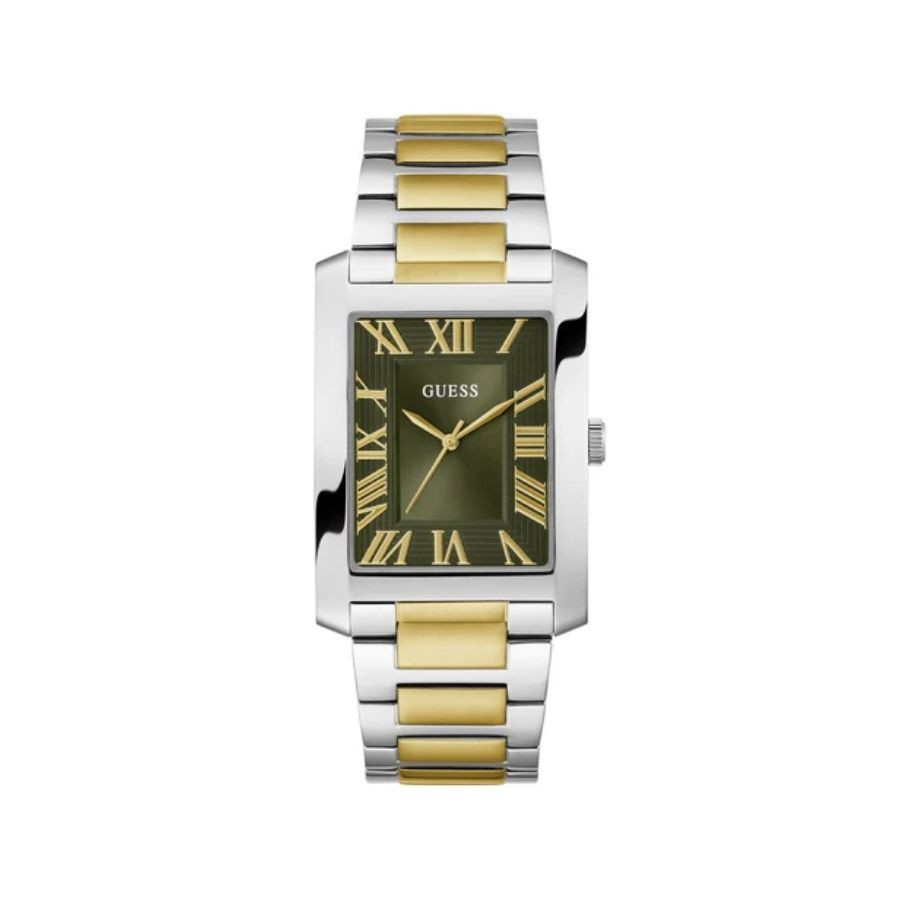 Reloj GUESS Analógico Tono Plateado De Dos Tonos Hombre