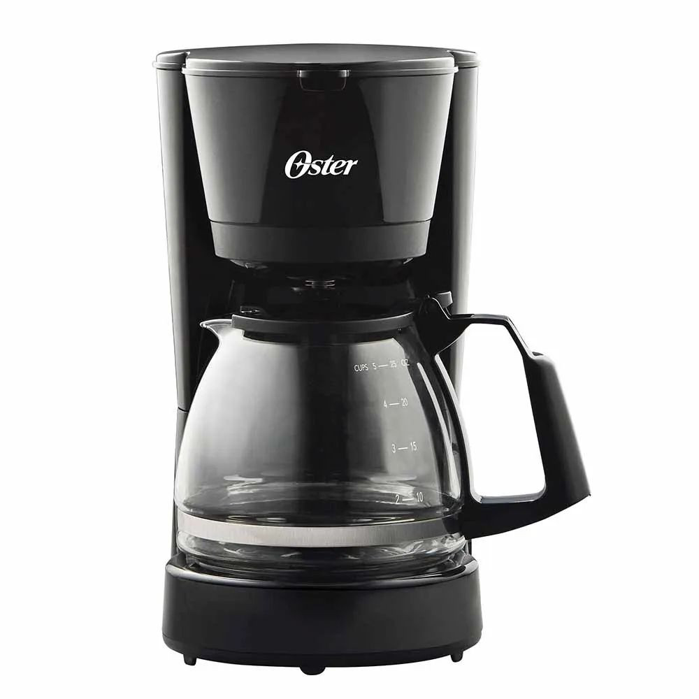 Cafetera Goteo OSTER 5 Tazas 600W Negro Vidrio
