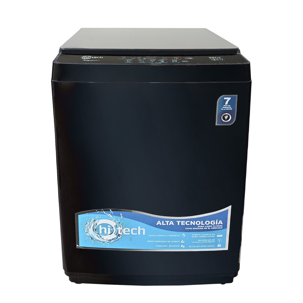 LAVADORA HITECH NEGRA – 9KG