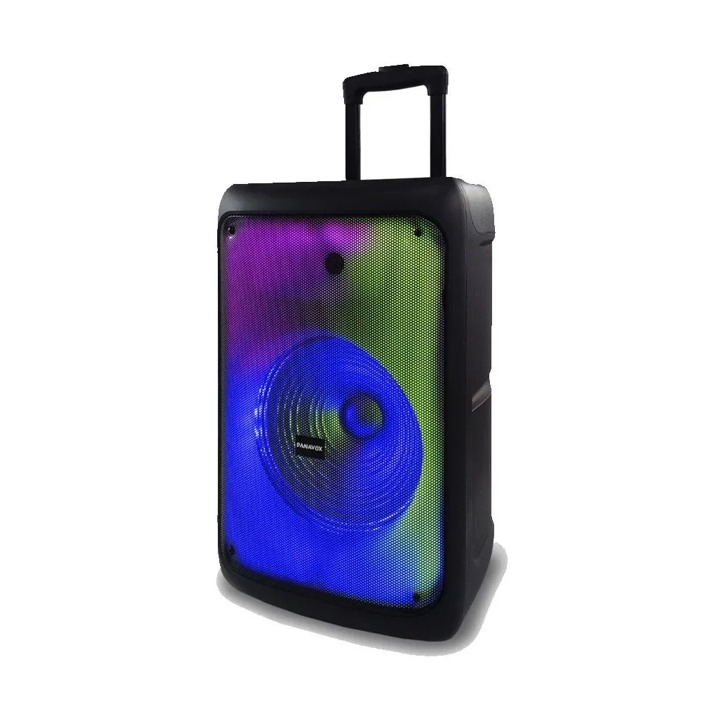 Parlante Panavox BX1252 40W Bluetooth/USB/AUX/FM/Guitarra/ Bateria Recargable,  con Wifi, Microfono